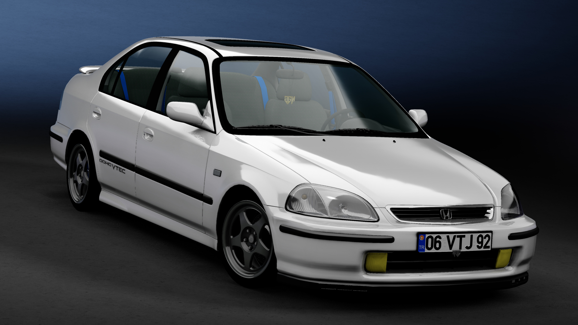 06 YGT 53 - Honda Civic 1.6 VTi, skin 01_white_underhood