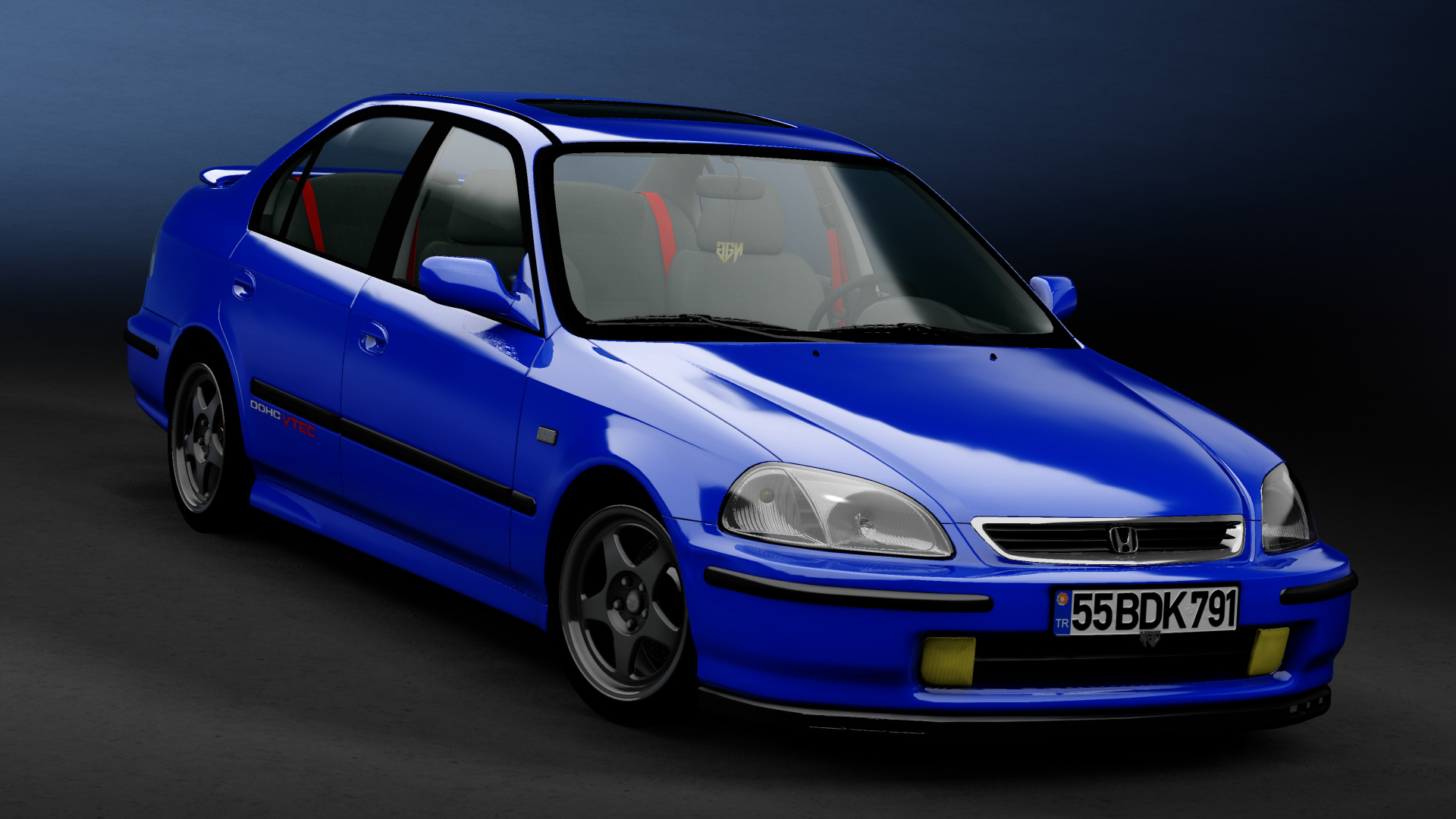 06 YGT 53 - Honda Civic 1.6 VTi, skin 04_electron blue