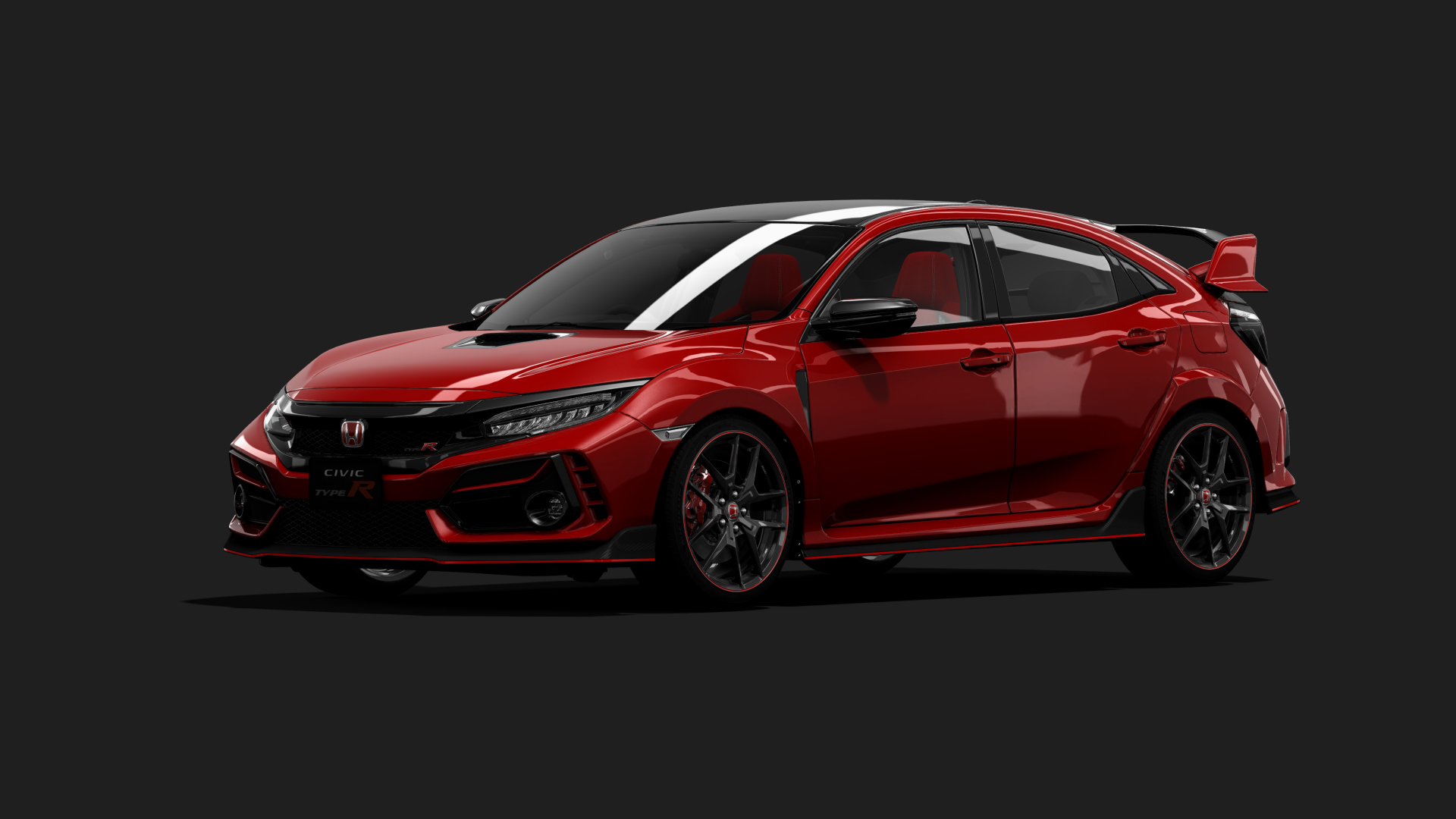 Honda Civic Type R FK8 Limited Edition, skin 04-Flame Red
