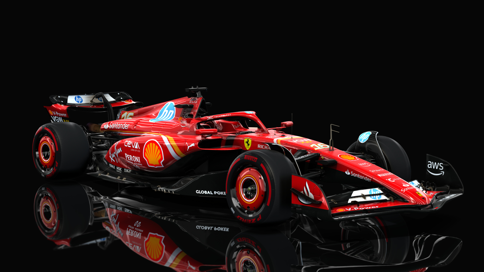 Ferrari_2024, skin 2024_ferrari_Leclerc_HP