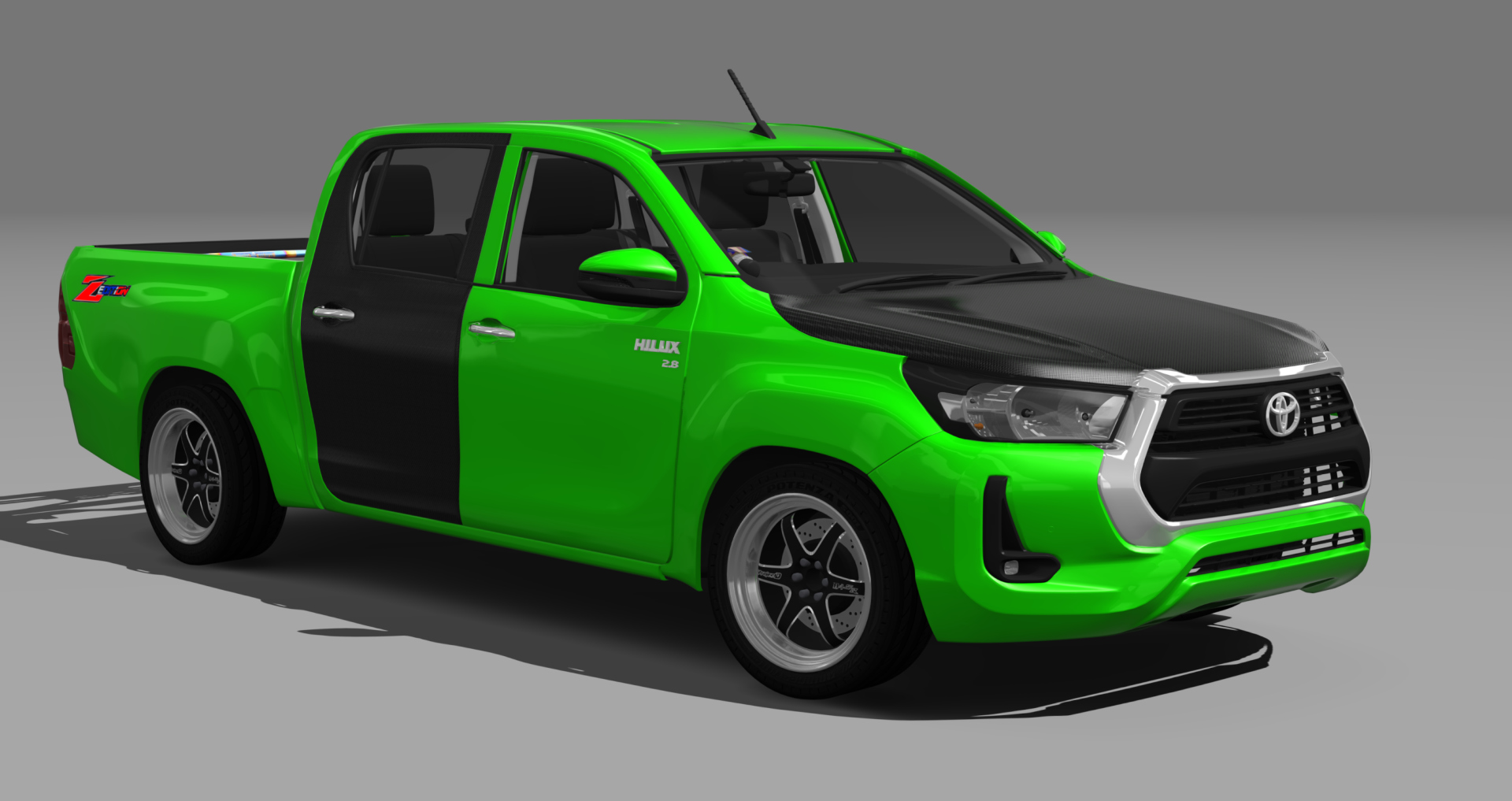 Toyota Hilux Revo 2021, skin green