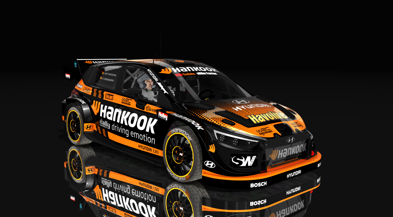 Hyundai I20 Rally1 2022, skin HANKOOK