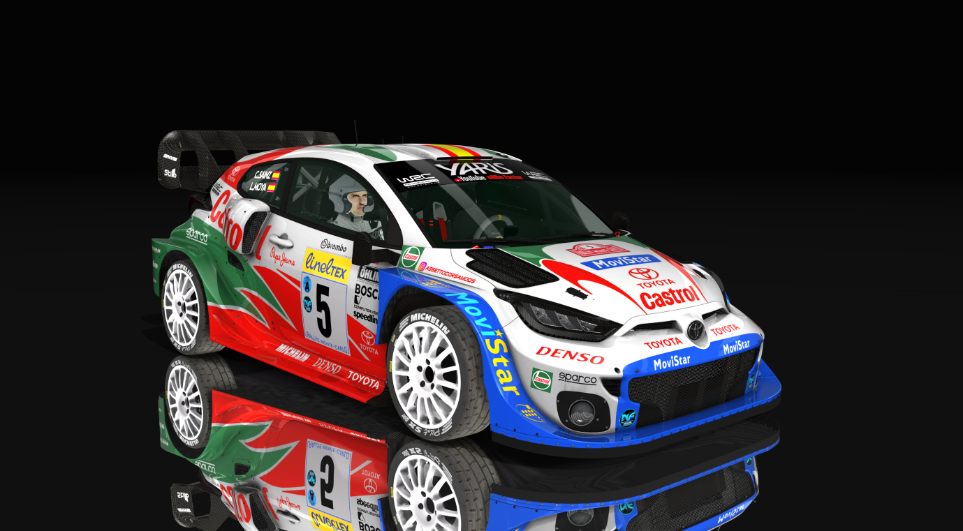 Toyota Yaris Rally1 2022, skin 5_CASTROL_C_Sainz98
