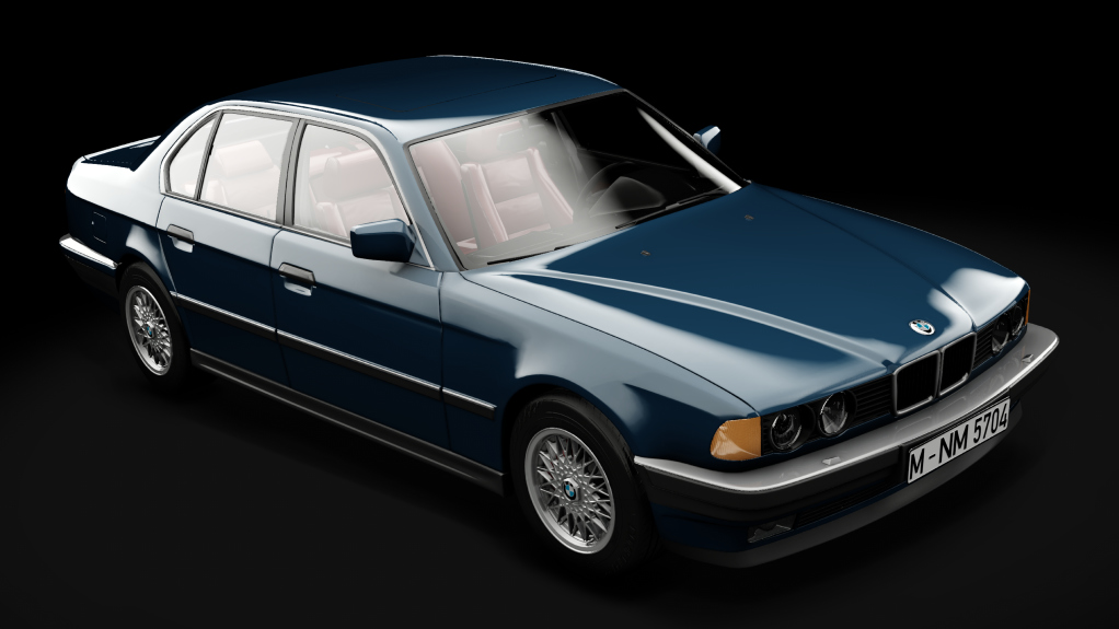 BMW E32 750i '87, skin 173_Lapisblau