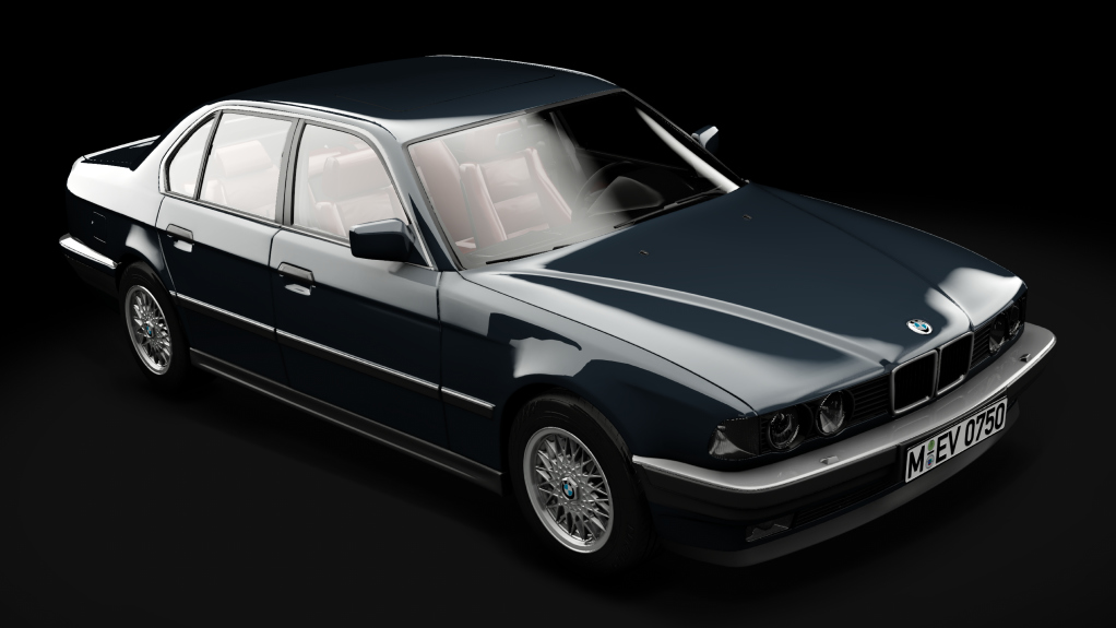 BMW E32 750i '87, skin 181_Diamantscharz Metallic
