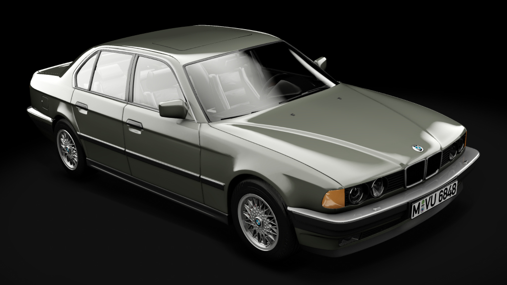 BMW E32 750i '87, skin 182_Smaragdgrün Metallic