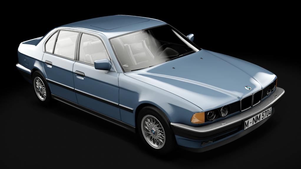 BMW E32 750i '87, skin 189_Cirrusblau Metallic