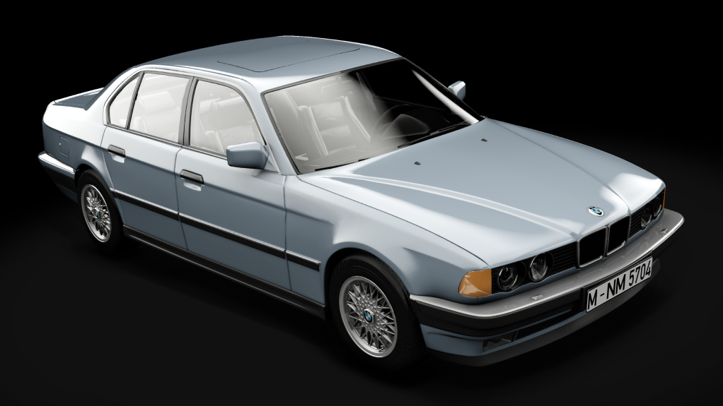 BMW E32 750i '87, skin 203_Lachssilber Metallic