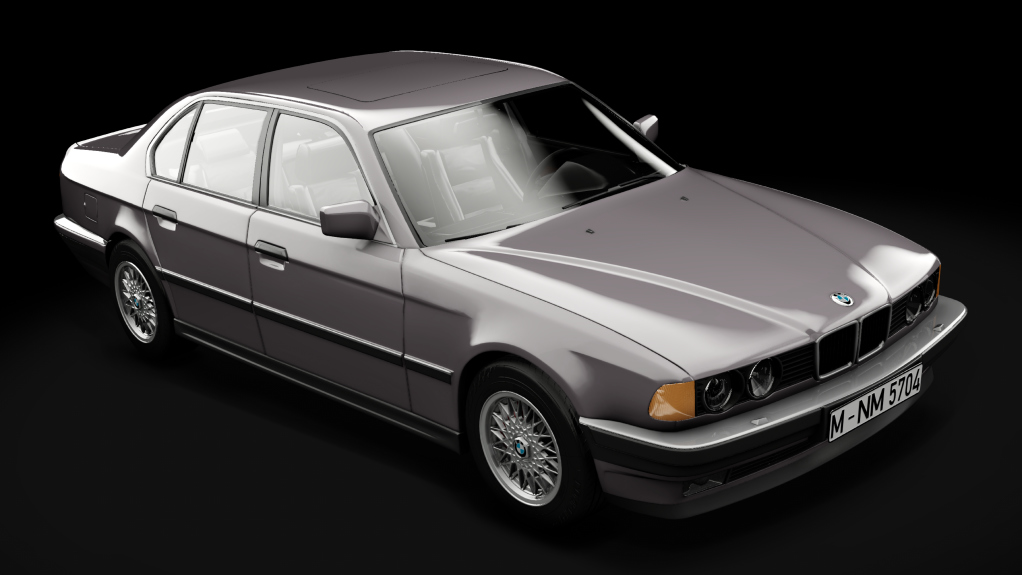 BMW E32 750i '87, skin 244_Sterlingsilber Metallic