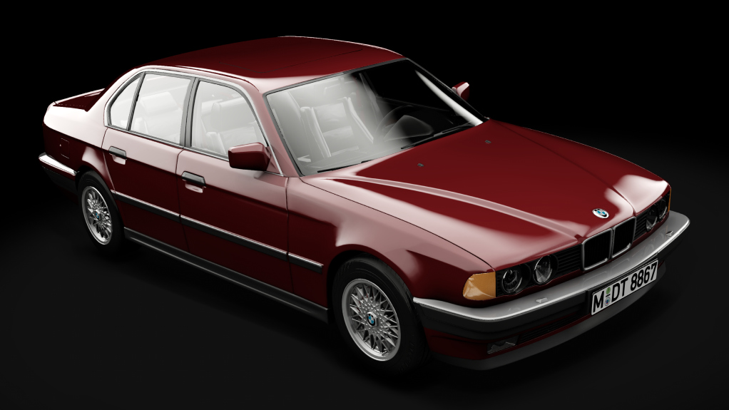BMW E32 750i '87, skin 252_Calypsorot Metallic