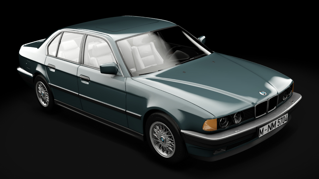 BMW E32 750i '87, skin 273_Islandgrün Metallic