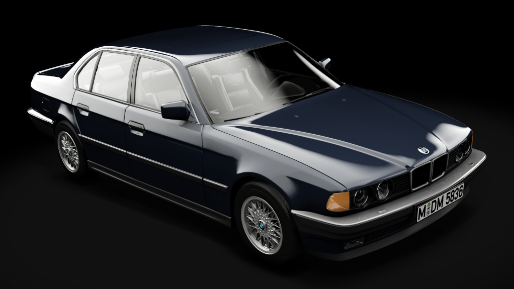 BMW E32 750i '87, skin 322_Nauticgrun