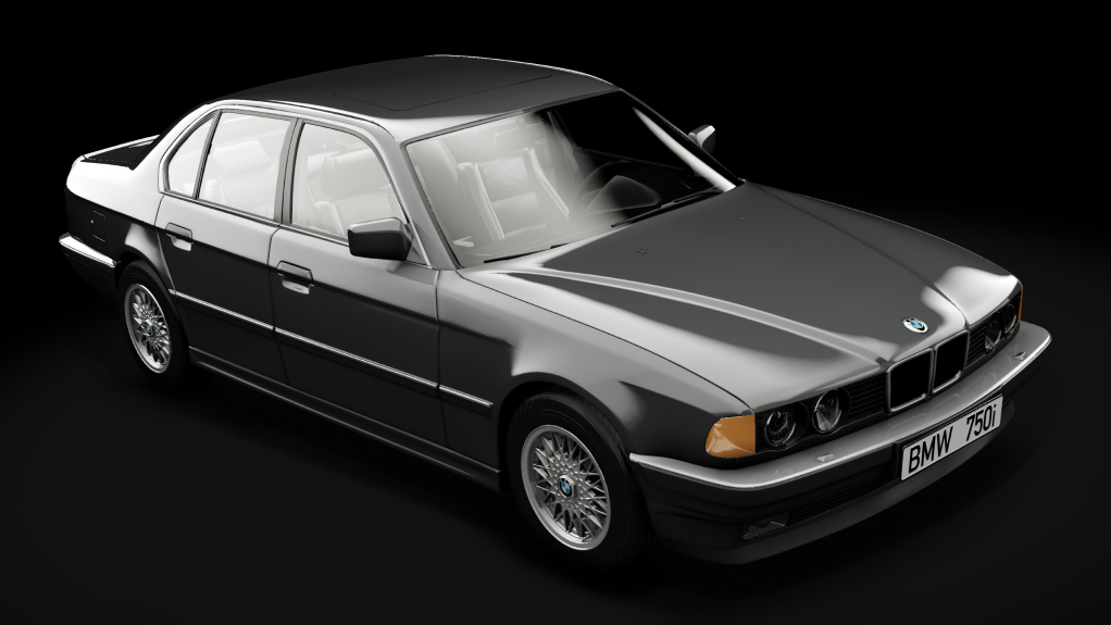 BMW E32 750i '87, skin 329_Vulkangrau