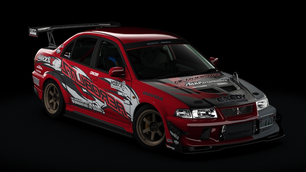 1999 Mitsubishi Lancer Evolution V "AEROBLITZ", skin 05_blitz_red