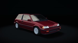 Honda Civic '87, skin claret_red_metallic