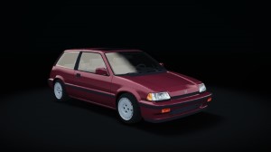 Honda Civic '87, skin paisley_red_metallic