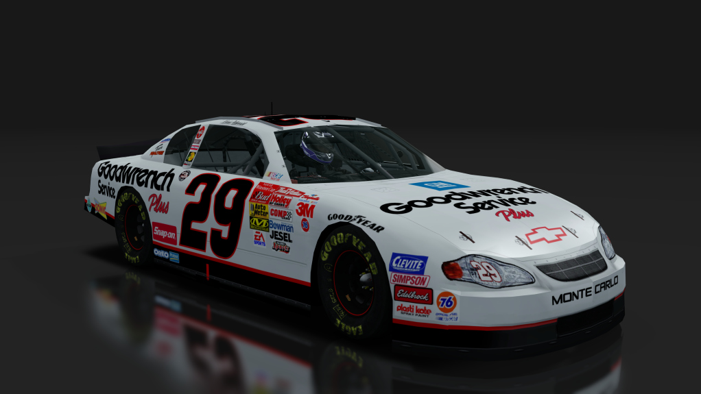 2000 NASCAR Monte Carlo, skin 29_Goodwrench_BW