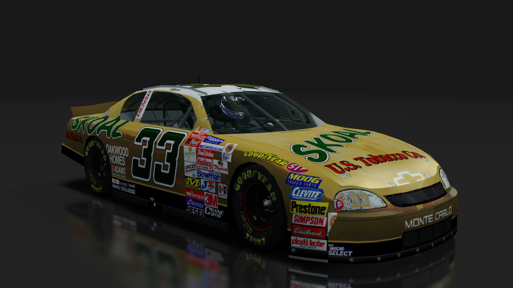 2000 NASCAR Monte Carlo, skin 33_Skoal_Gold