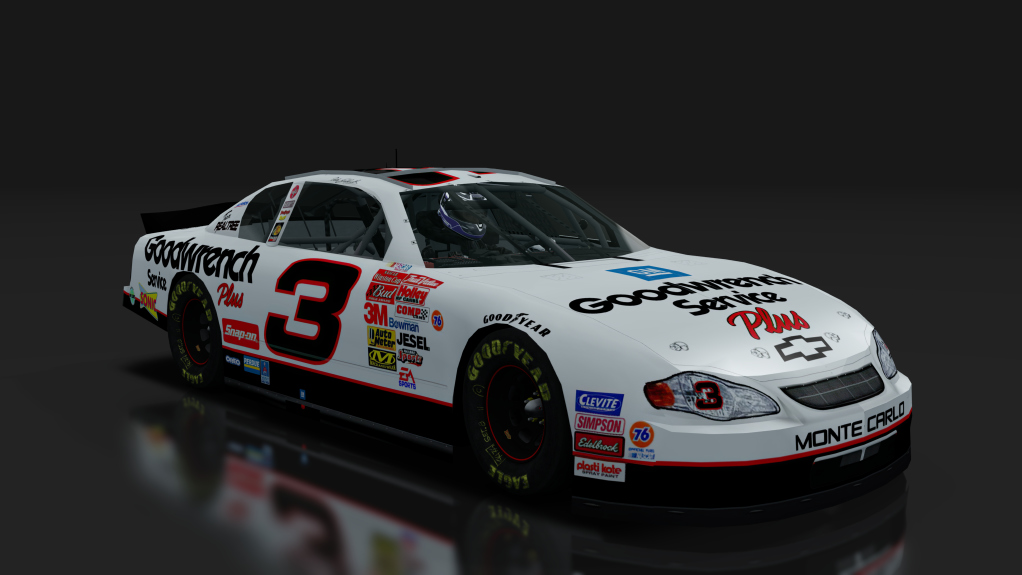 2000 NASCAR Monte Carlo, skin 3_Goodwrench_White