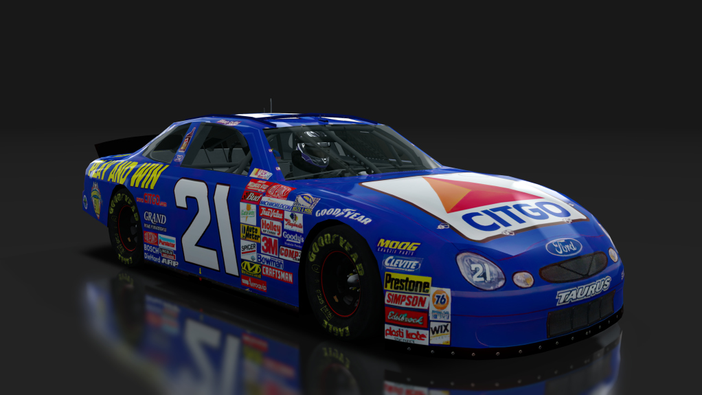 2000 NASCAR Ford Taurus, skin 21_citgo_blue