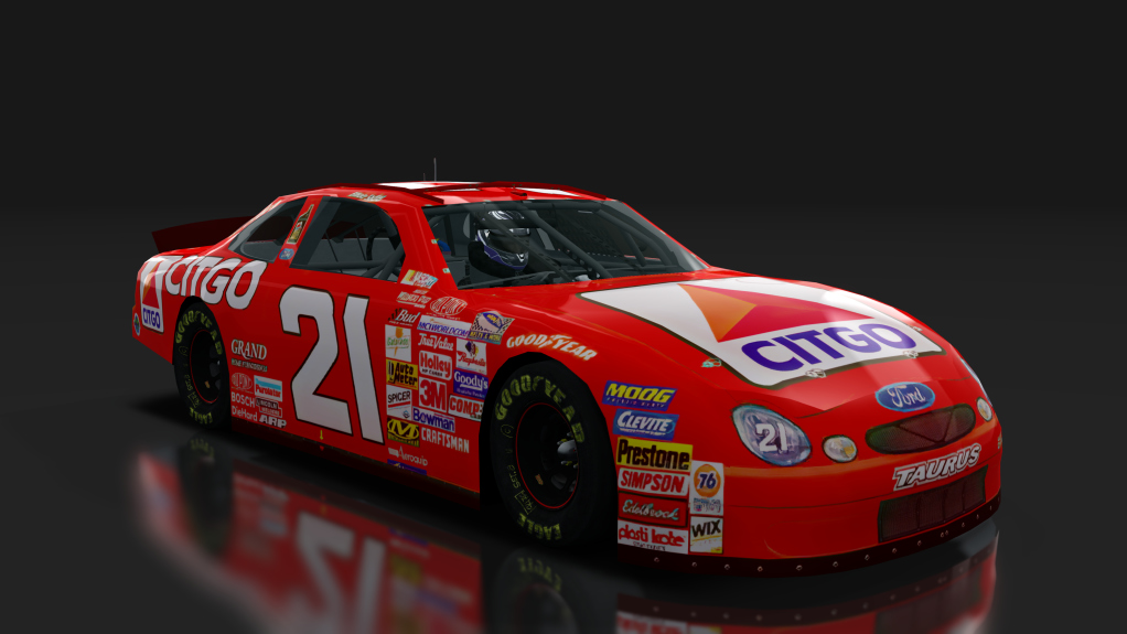 2000 NASCAR Ford Taurus, skin 21_citgo_red