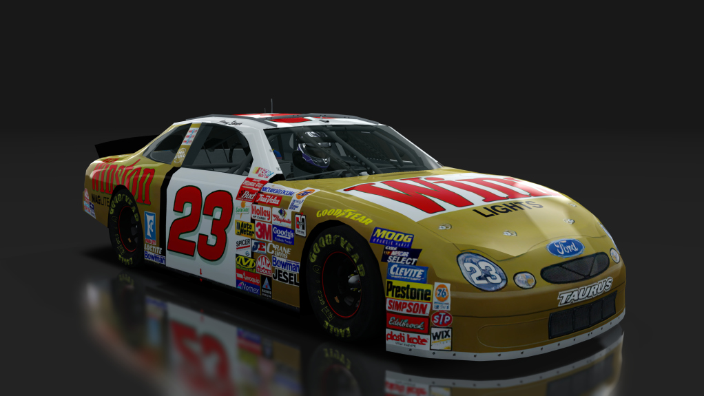 2000 NASCAR Ford Taurus, skin 23_winston_gold