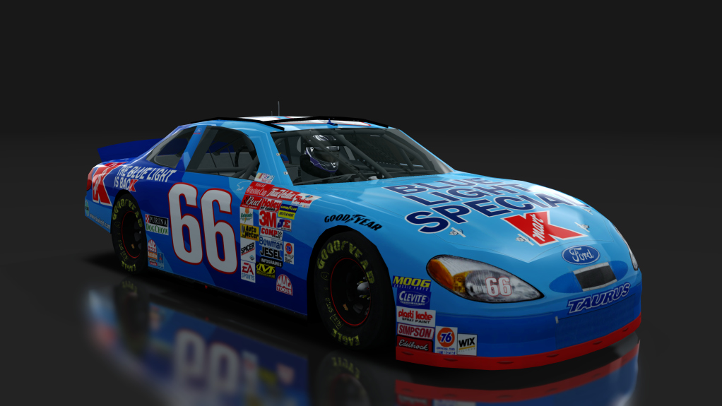 2000 NASCAR Ford Taurus, skin 66_blue_light