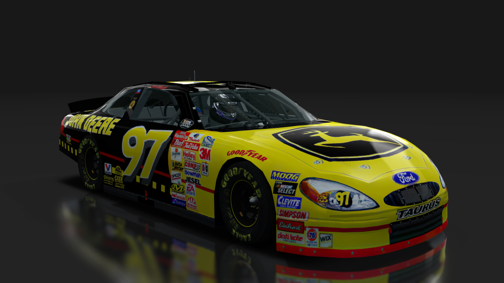 2000 NASCAR Ford Taurus, skin 97_john_deere_yellow