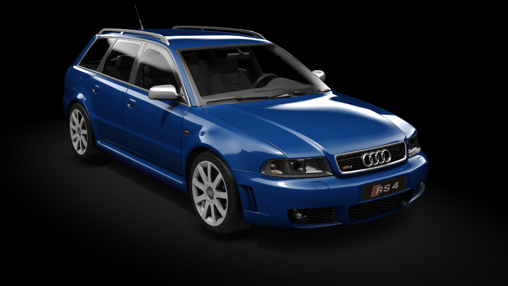Audi RS4 Avant B5 2001, skin Santorini Blue