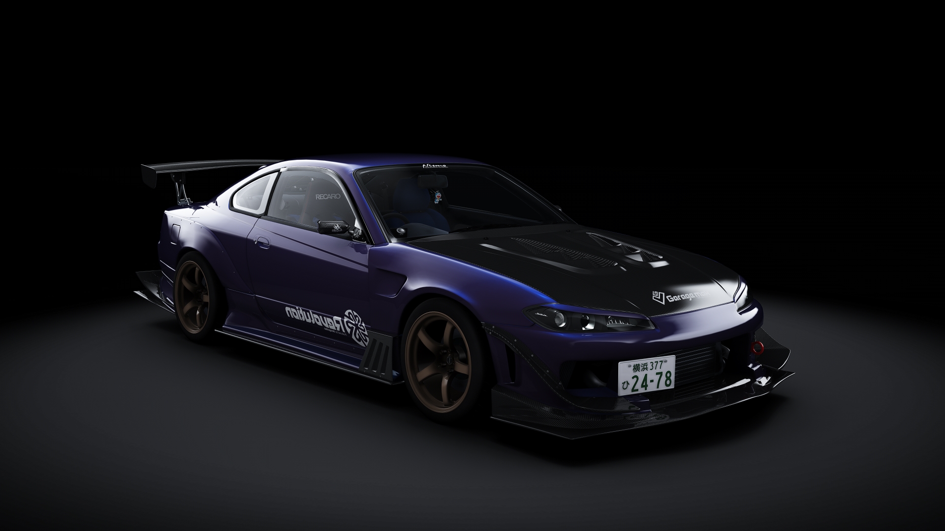 Nissan Silvia S15 Garage Mak, skin nebula_purple_metallic