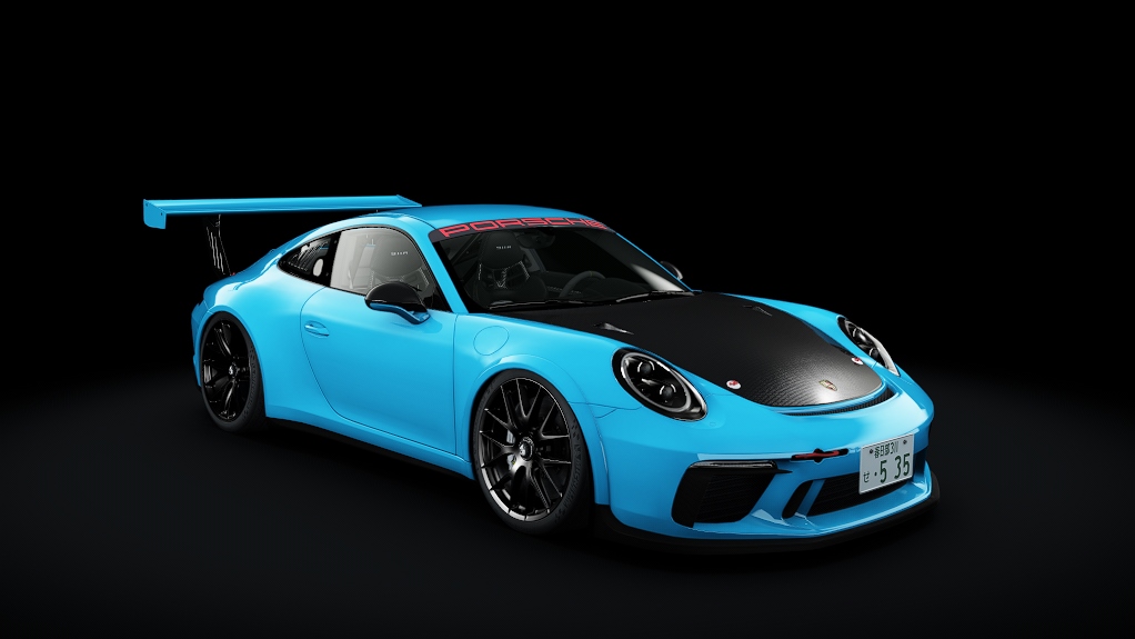 Porsche 911 Cup Street, skin 18_miami_blue - Carbon alt