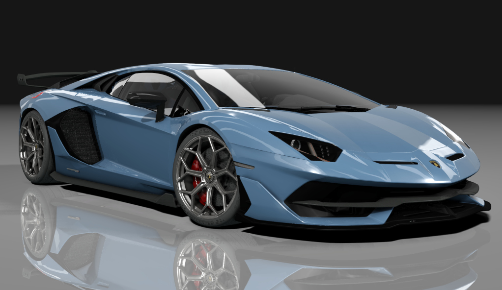 Lamborghini Aventador SVJ, skin blu_cepheus
