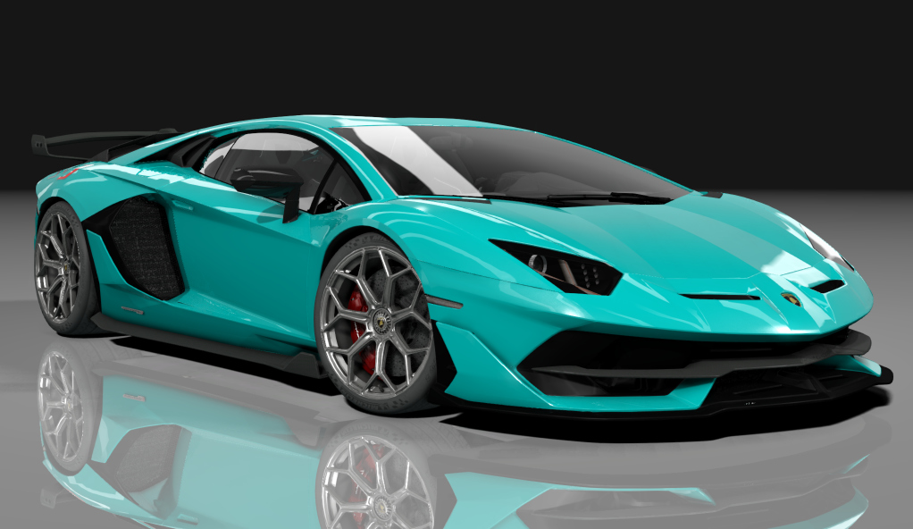 Lamborghini Aventador SVJ, skin blu_glauco