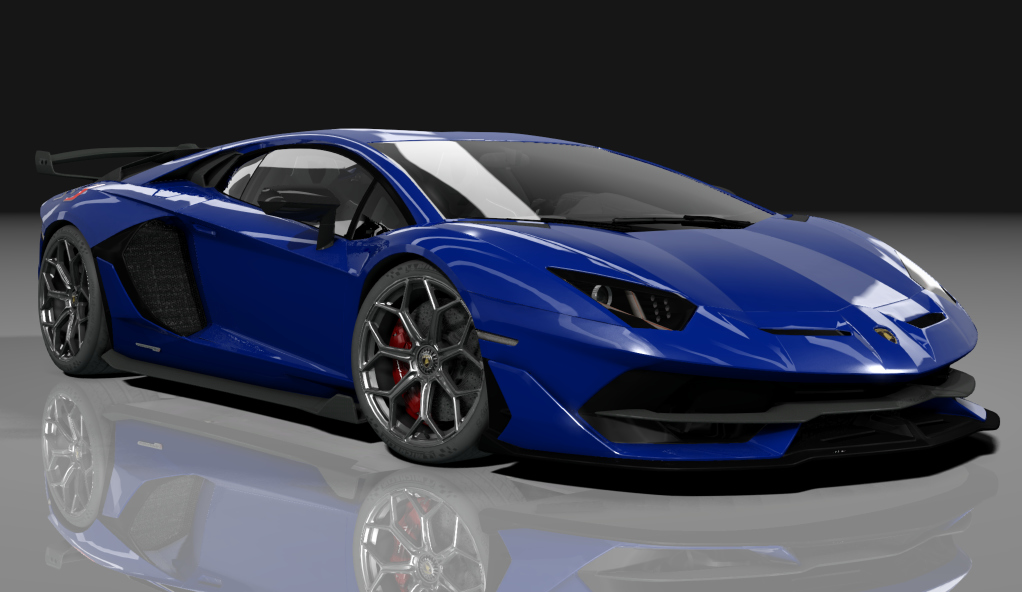 Lamborghini Aventador SVJ, skin blu_nila