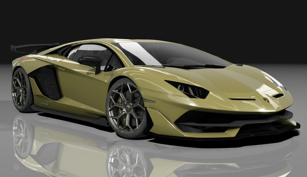 Lamborghini Aventador SVJ, skin oro_elios