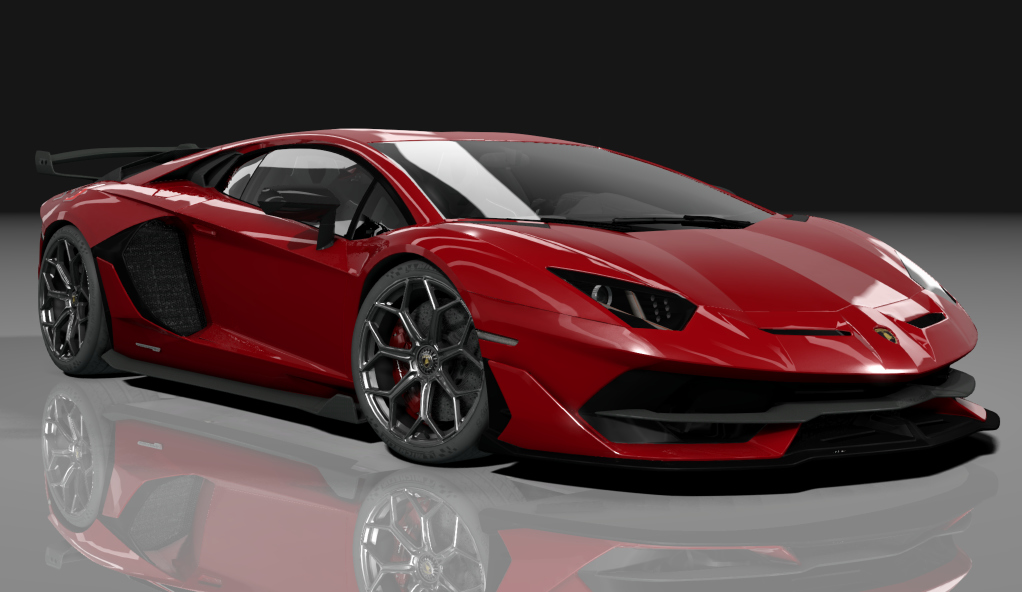 Lamborghini Aventador SVJ, skin rosso_leto