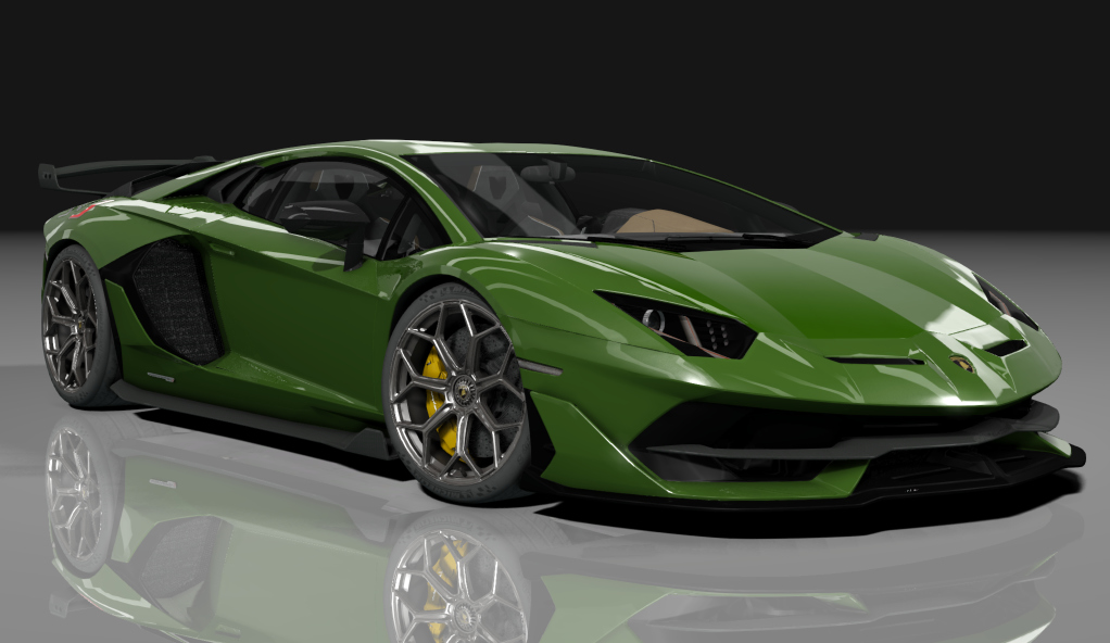 Lamborghini Aventador SVJ, skin verde_ermes