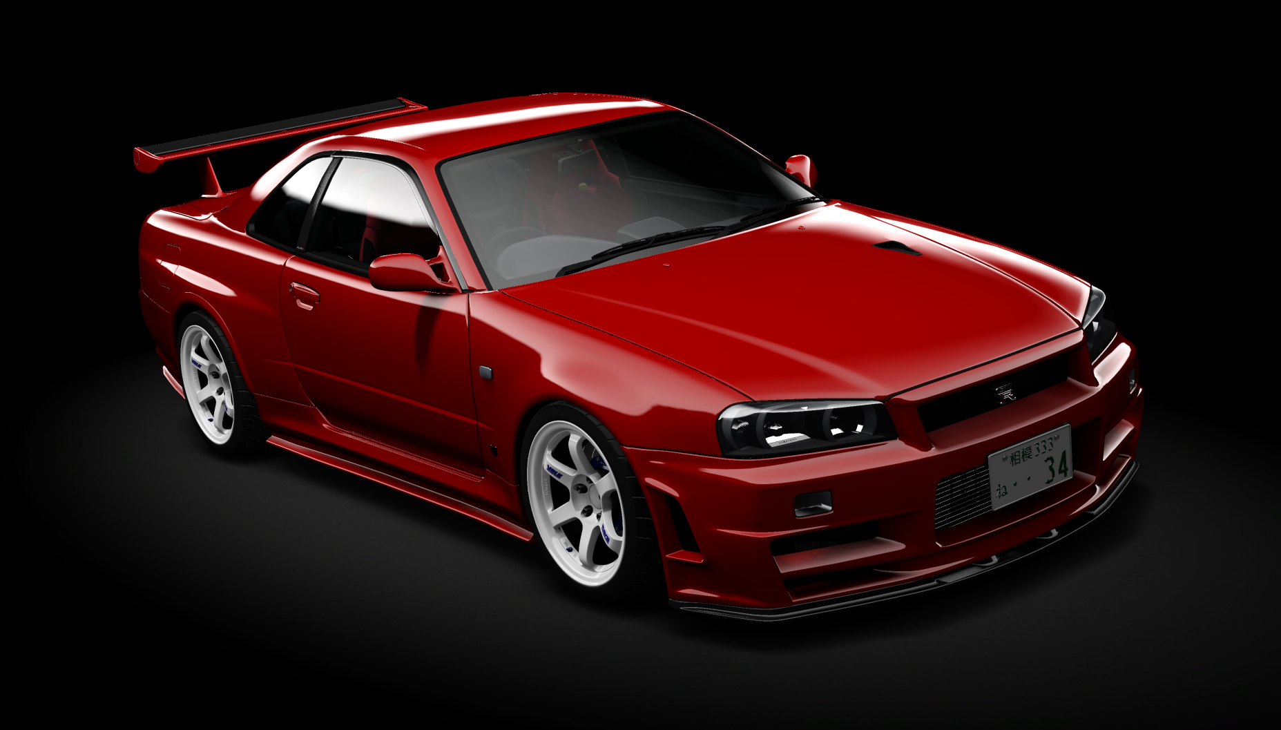 BANKSY. Nissan Skyline GT-R R34 V-Spec, skin 08_Red