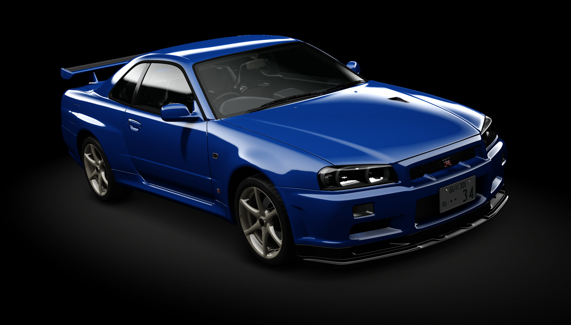 BANKSY.Nissan Skyline GTR R34 V-Spec II nür, skin 02_TV2_Bayside_Blue_G