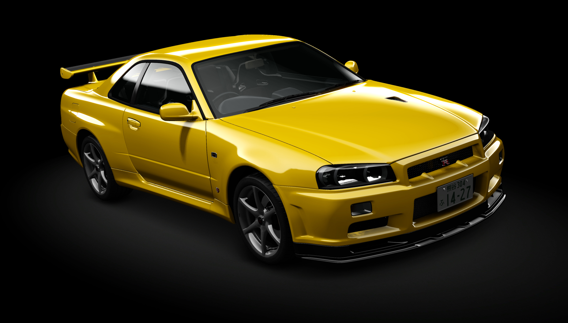 BANKSY.Nissan Skyline GTR R34 V-Spec II nür, skin 04_EV1_Lightning_Yellow