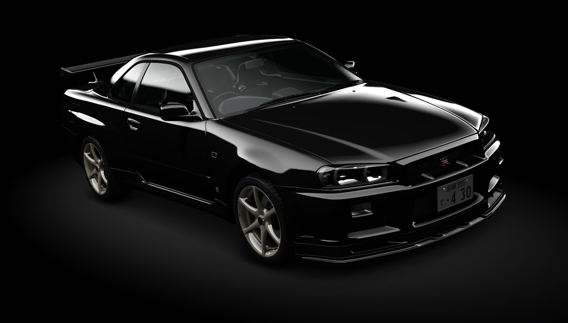 BANKSY.Nissan Skyline GTR R34 V-Spec II nür, skin 05_GV1_Black_Pearl