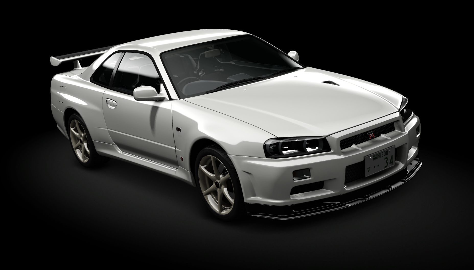 BANKSY.Nissan Skyline GTR R34 V-Spec II nür, skin 11_QM1_White