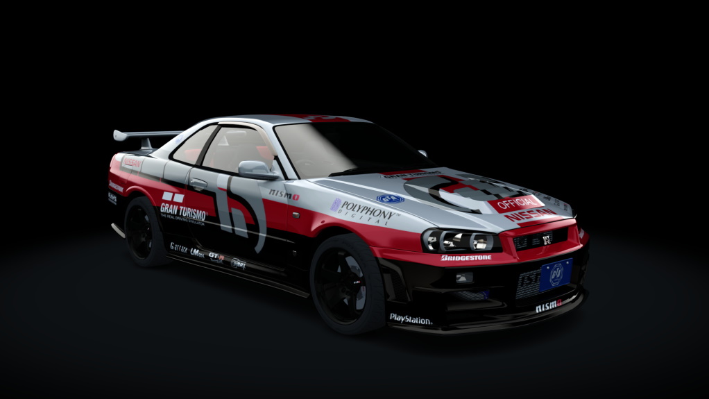 Nissan Skyline GT-R R34 Z-Tune tweaked, skin 08_gt4_pace_car