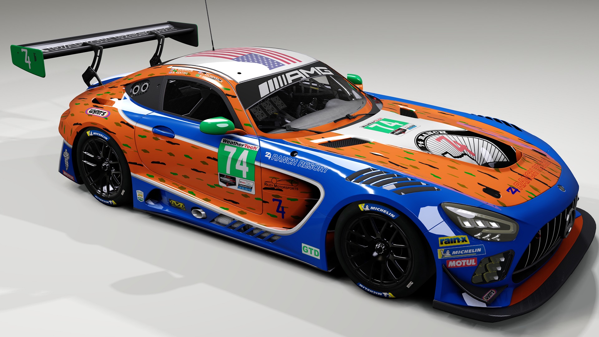 AMG GT3 EVO 2020, skin Riley_Motorsports_#74_2020