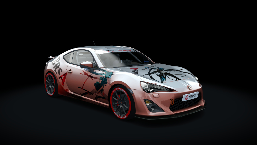 Toyota GT86 Cup, skin black_rock_itasha