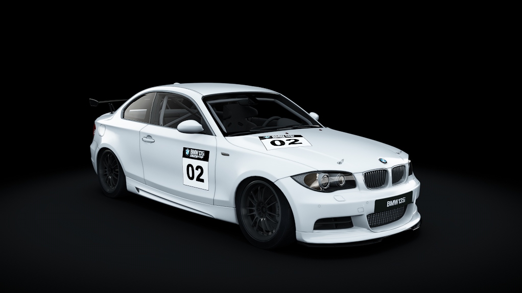 BMW 135i Coupe 2007 Racing Cup, skin Alpinweiß