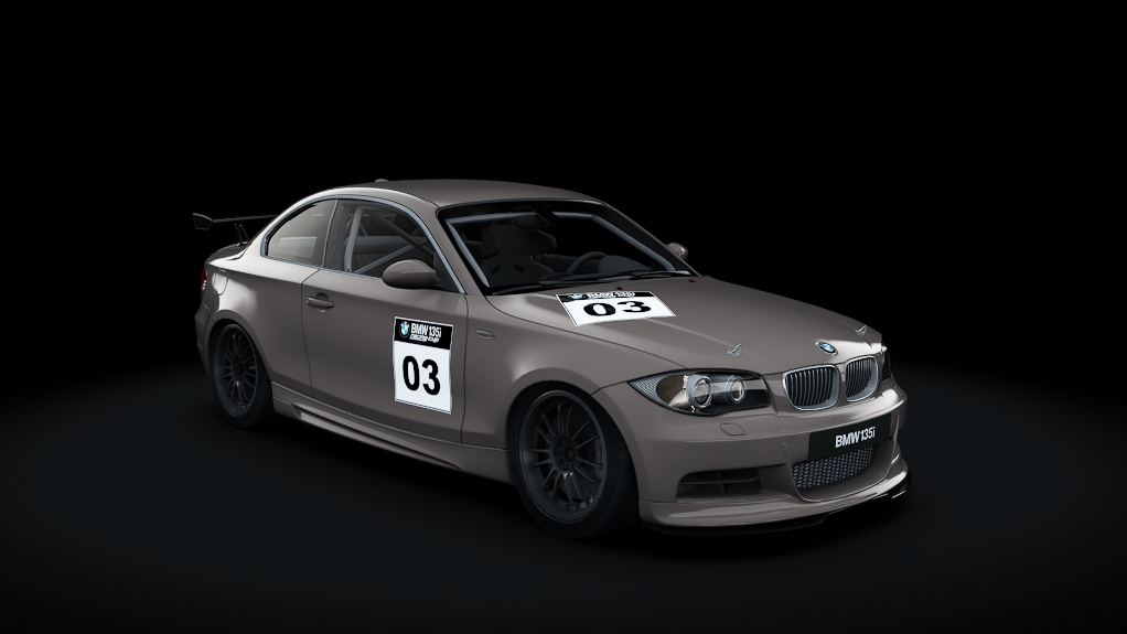 BMW 135i Coupe 2007 Racing Cup, skin Kaschmirsilber Metallic