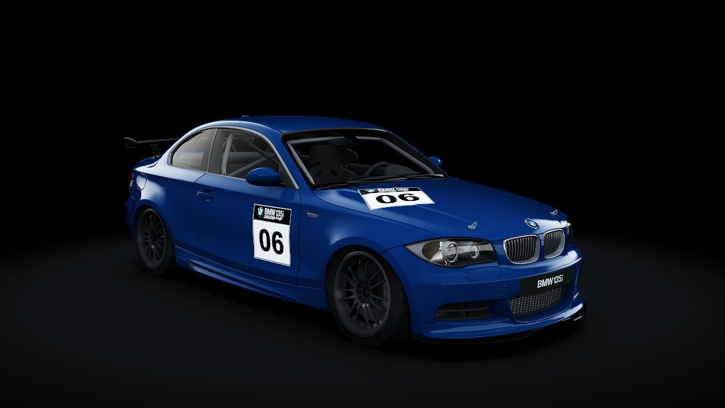 BMW 135i Coupe 2007 Racing Cup, skin Montegoblau Metallic