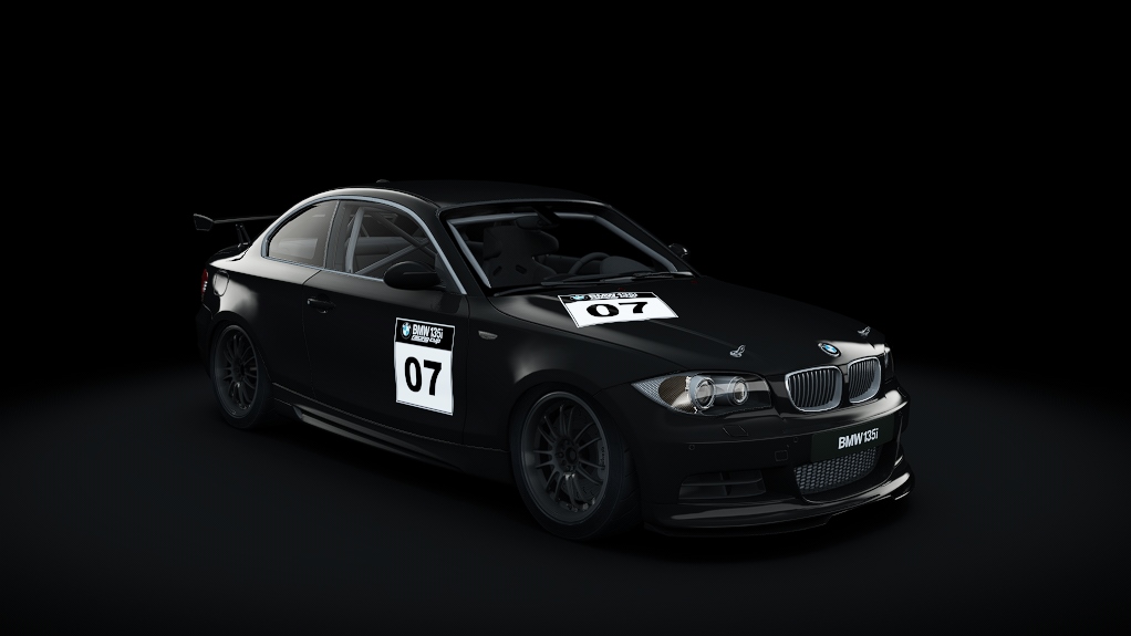 BMW 135i Coupe 2007 Racing Cup, skin Saphirschwarz Metallic