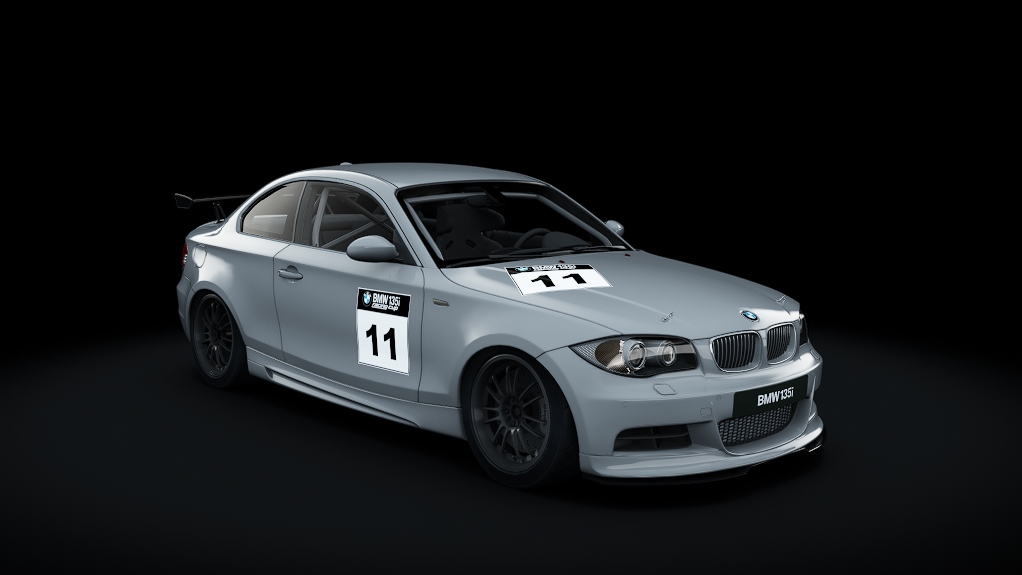 BMW 135i Coupe 2007 Racing Cup, skin Titansilber Metallic